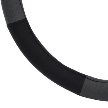 Xkeribom Lenkradbezug 37-38cm Lenkradschoner Lenkradschutz Schwarz Grau